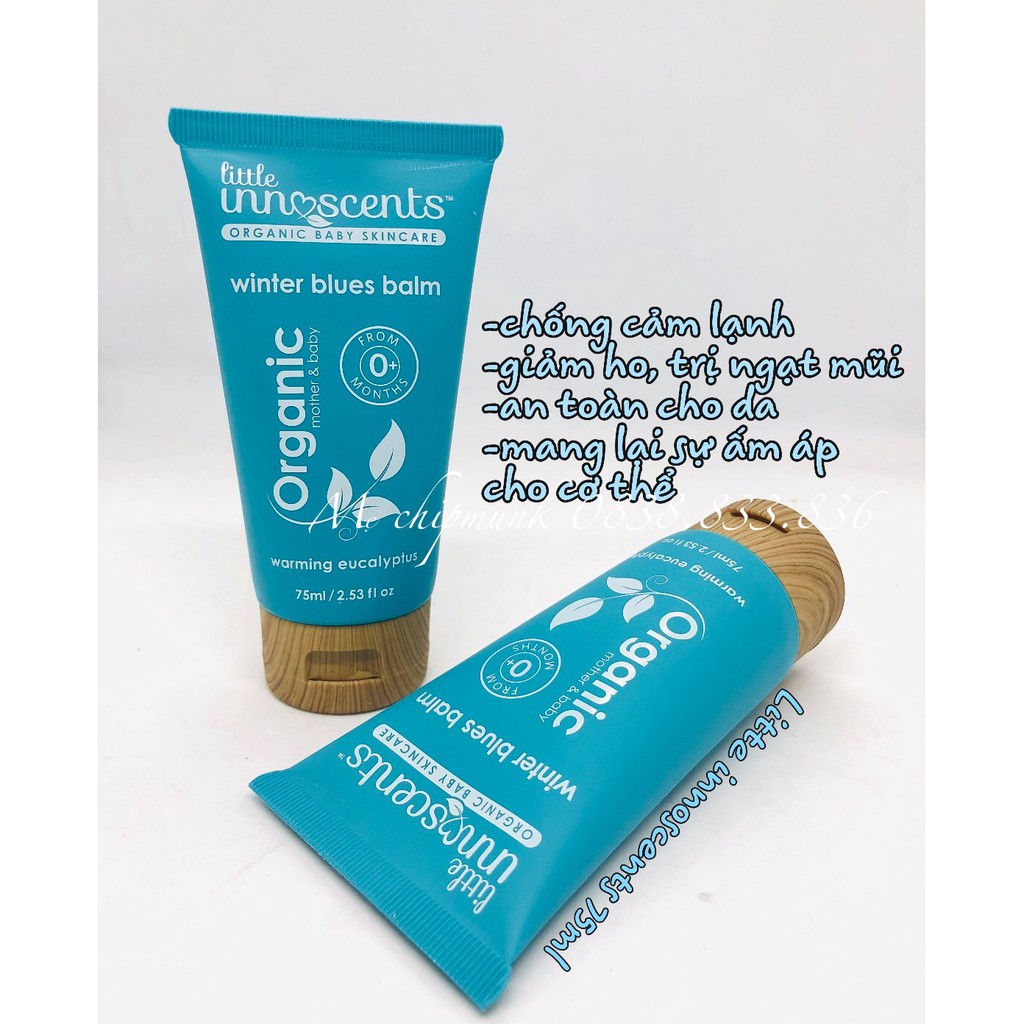 DẦU ẤM NGỰC ORGANIC LITTLE INNOSCENTS 75g CHO BÉ TỪ SƠ SINH👶