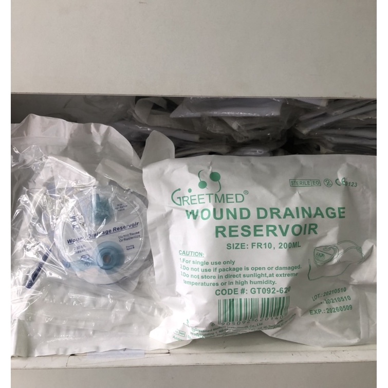 ❤ Bình dẫn lưu vết thương,  14fr 400ml 10fr 200ml