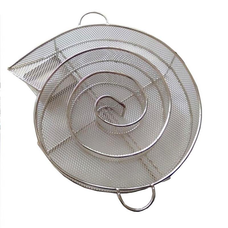 [huite]Stainless Steel BBQ Grill Accessories Round Smoker Small Wood Chips Barbecue Cold Smoke Generator Bacon Meat