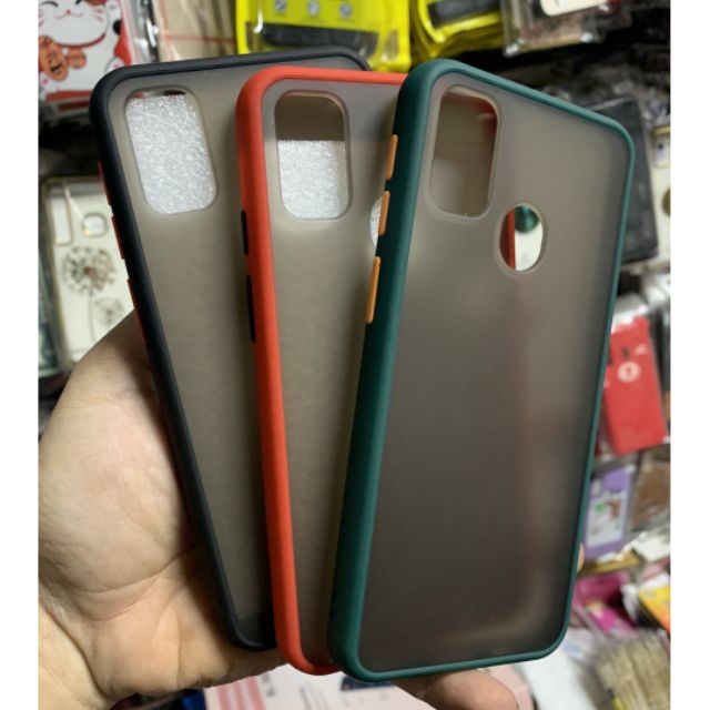 Ốp Samsung M30S viềng dẻo lưng nhám
