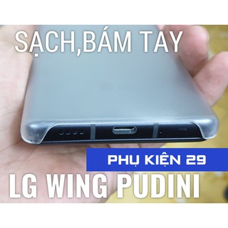 [LG Wing] Ốp lưng cứng trắng/ đen nhám cao cấp