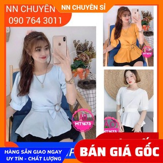 Áo kiểu thắt đai lưng - mt1673 🥑100% ảnh thật🥑hàng đẹp - áo công sở chất đẹp