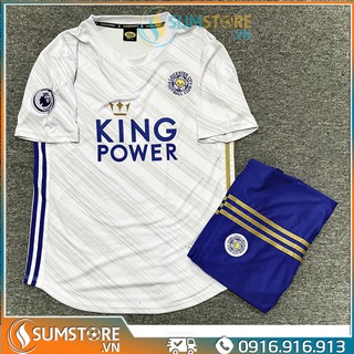 Áo đá bóng CLB Leicester City Trắng - Bộ áo đấu 2020