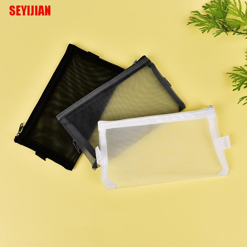 Túi đựng bút xuyên thấu thiết kế đơn giản thời trang
