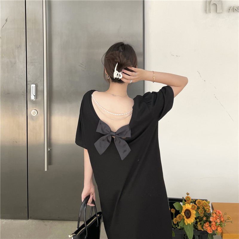 Đầm Midi Tay Ngắn Phong Cách Hàn Quốc Gồm 3 Màu | BigBuy360 - bigbuy360.vn