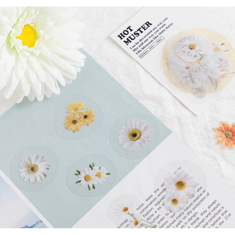 Set 40 sticker chống thấm nước làm bullet journal