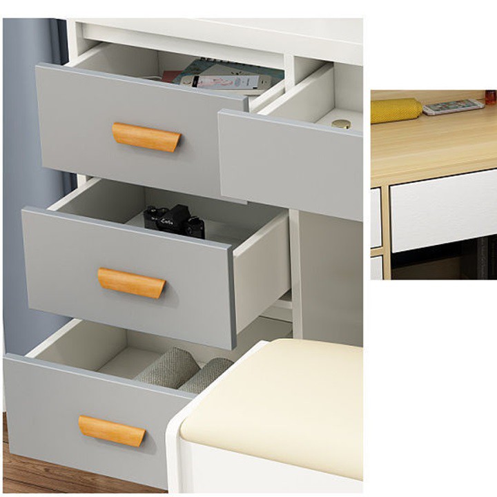 ⭐Ảnh thật⭐Bàn trang điểm gương đèn LED sang trọng kèm ghế DH-BGK2055 | BigBuy360 - bigbuy360.vn