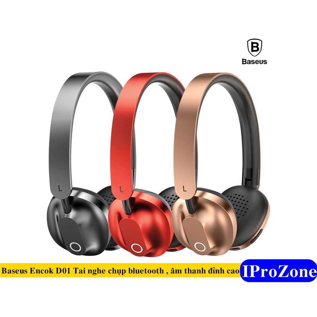 Tai nghe bluetooth chụp tai chính hãng Baseus Encok D01