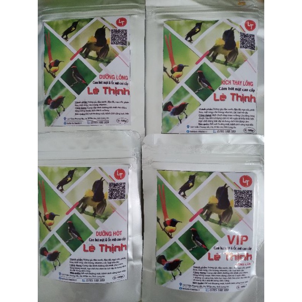 Cám hút mật và ốc mít Lê Thịnh ( dưỡng hót, dưỡng lông, kích thay lông, cám VIP) 100g