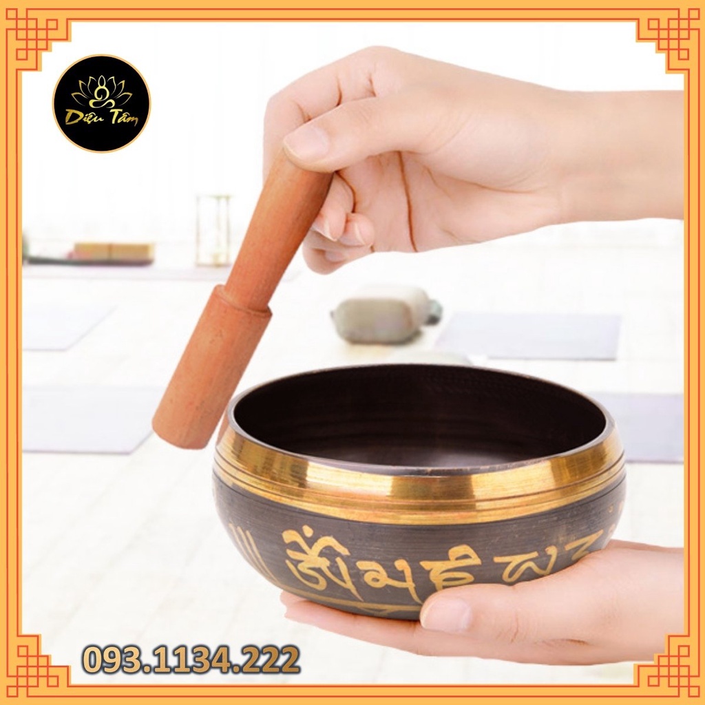 Chuông xoay Tây Tạng chiếc bát biết hát 9.5cm