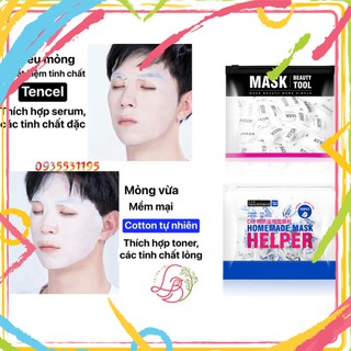 Hien04 Bịch 100 viên mặt nạ nén Beautyblend bản cotton