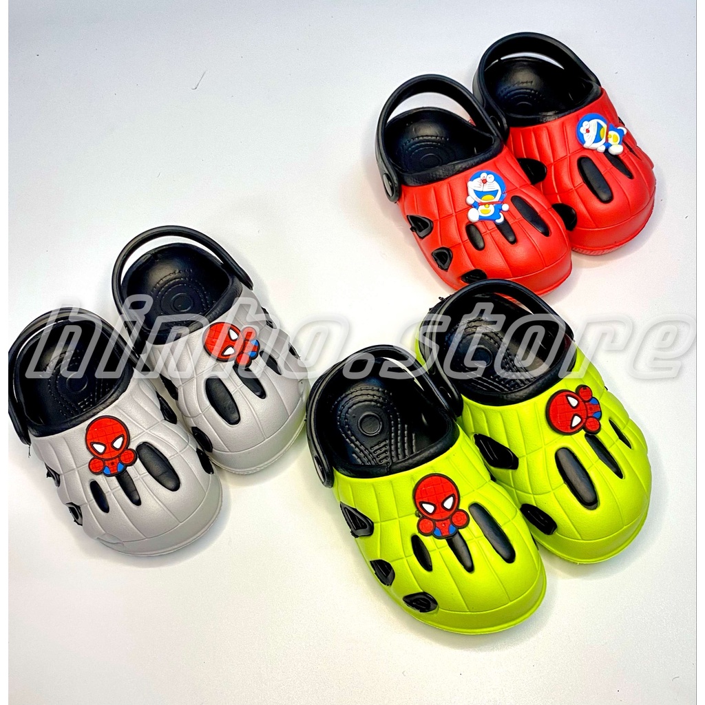 Dép cross cho trẻ em SPIDER MAN , sục cross người nhện cho bé trai siêu nhẹ HINHO