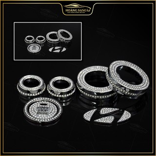 trang trí đính đá nội thất xe hyundai tucson, chất liệu đá cao cấp Swarovski, ốp đá nội thất hyundai tucson sang trọng