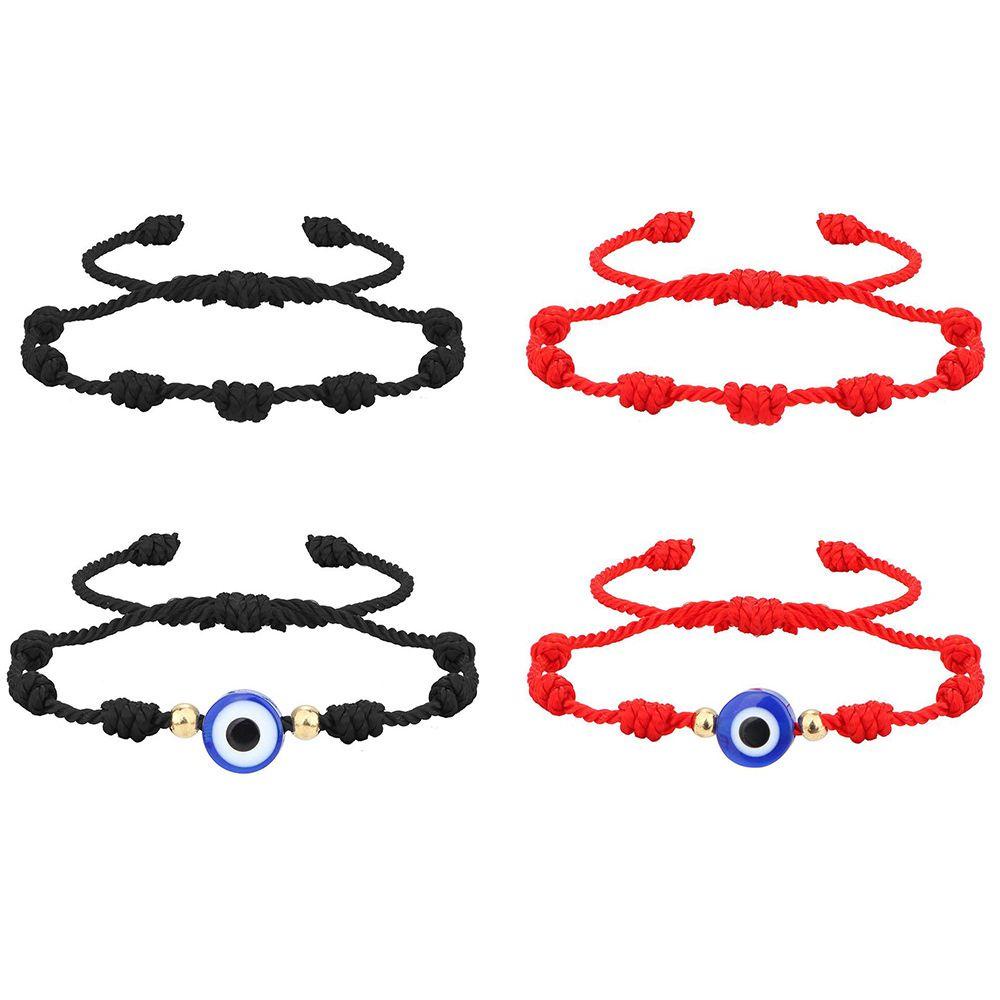 Vòng Tay Dây Thừng Mặt Hình Mắt Quỷ Handmade Thời Trang Hàn Quốc Có Thể Điều Chỉnh Làm Quà Tặng Valentine