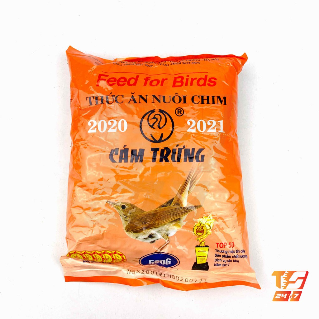 [Mã PET50K giảm Giảm 10% - Tối đa 50K đơn từ 250K] Cám Trứng Ba Vì (Không Tem) 500g - Thức Ăn Chim