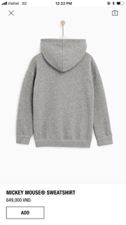 Áo nỉ hodie zara dư xịn