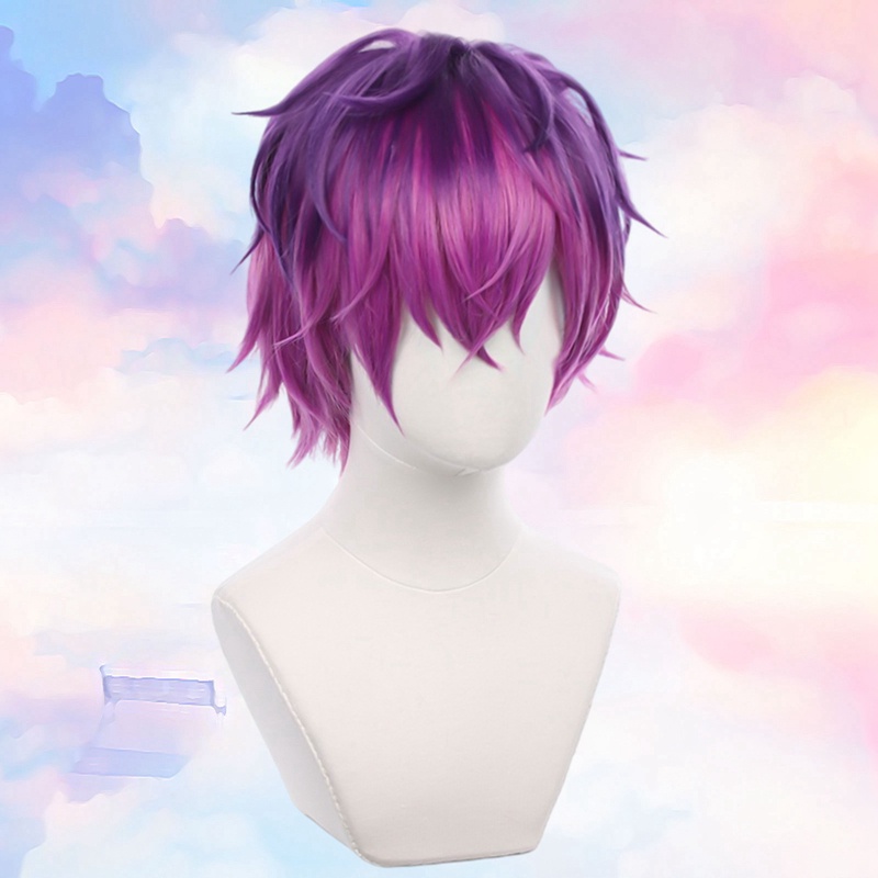 Bộ Tóc Giả Dùng Hóa Trang Màu Tím Chịu Nhiệt