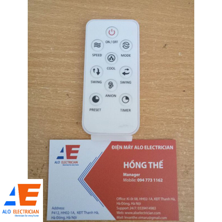 Điều khiển từ xa quạt điều hòa KG50F16