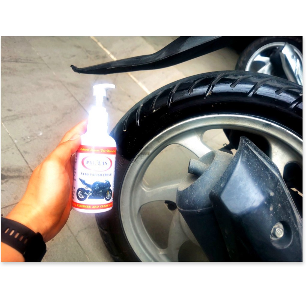 Dung Dịch Làm Mới Phục Hồi Nhựa Đen ,Bóng Lốp Xe ,Bóng Da Nano pallas 250g Tặng Mút | BigBuy360 - bigbuy360.vn