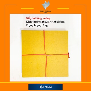 Giấy lót lồng chim vuông chất liệu dày dặn nhiều kích cỡ khối lượng 1kg