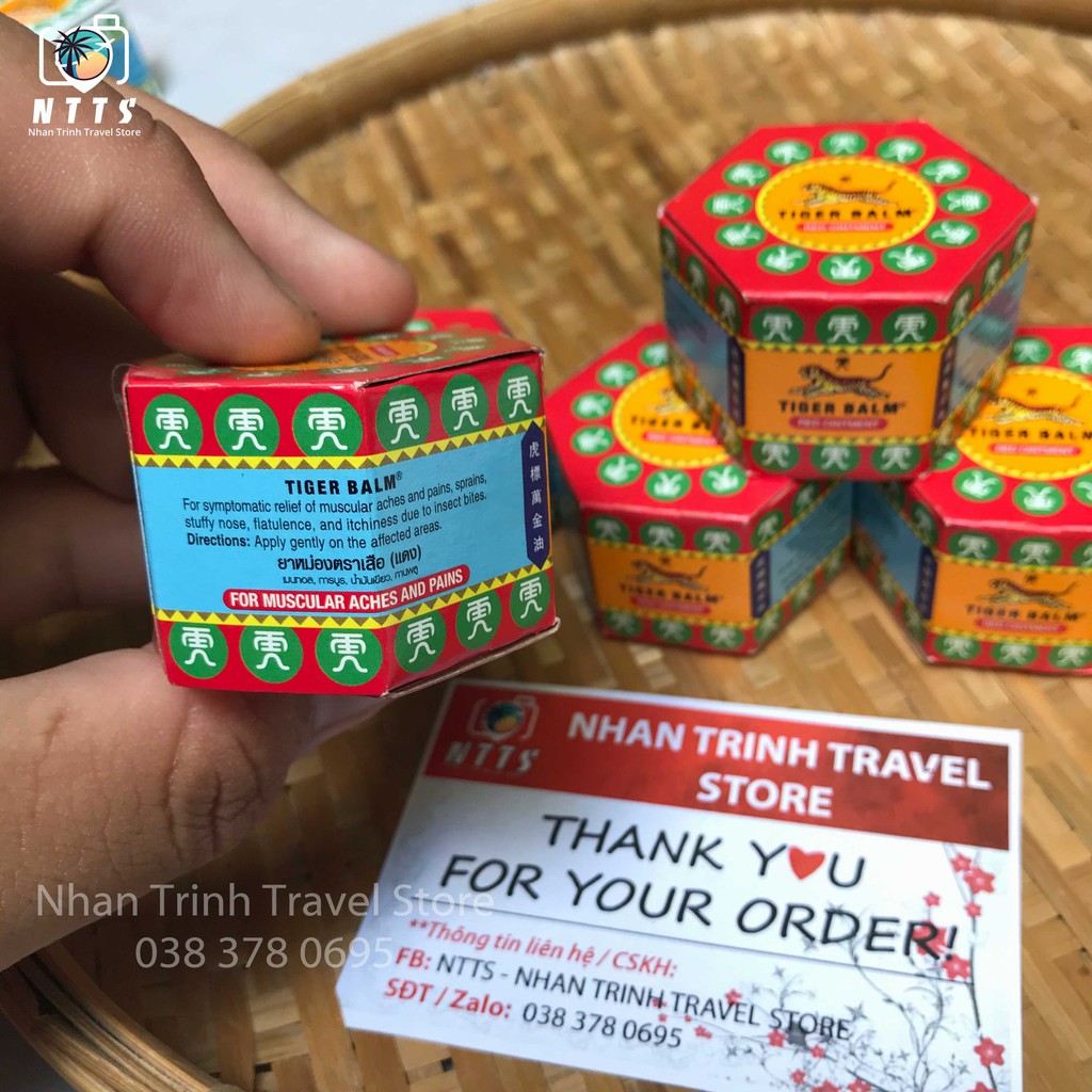 [Nội Địa Thái] Dầu Cù Là Cao Hổ Đỏ - RED TIGER BALM THÁI LAN