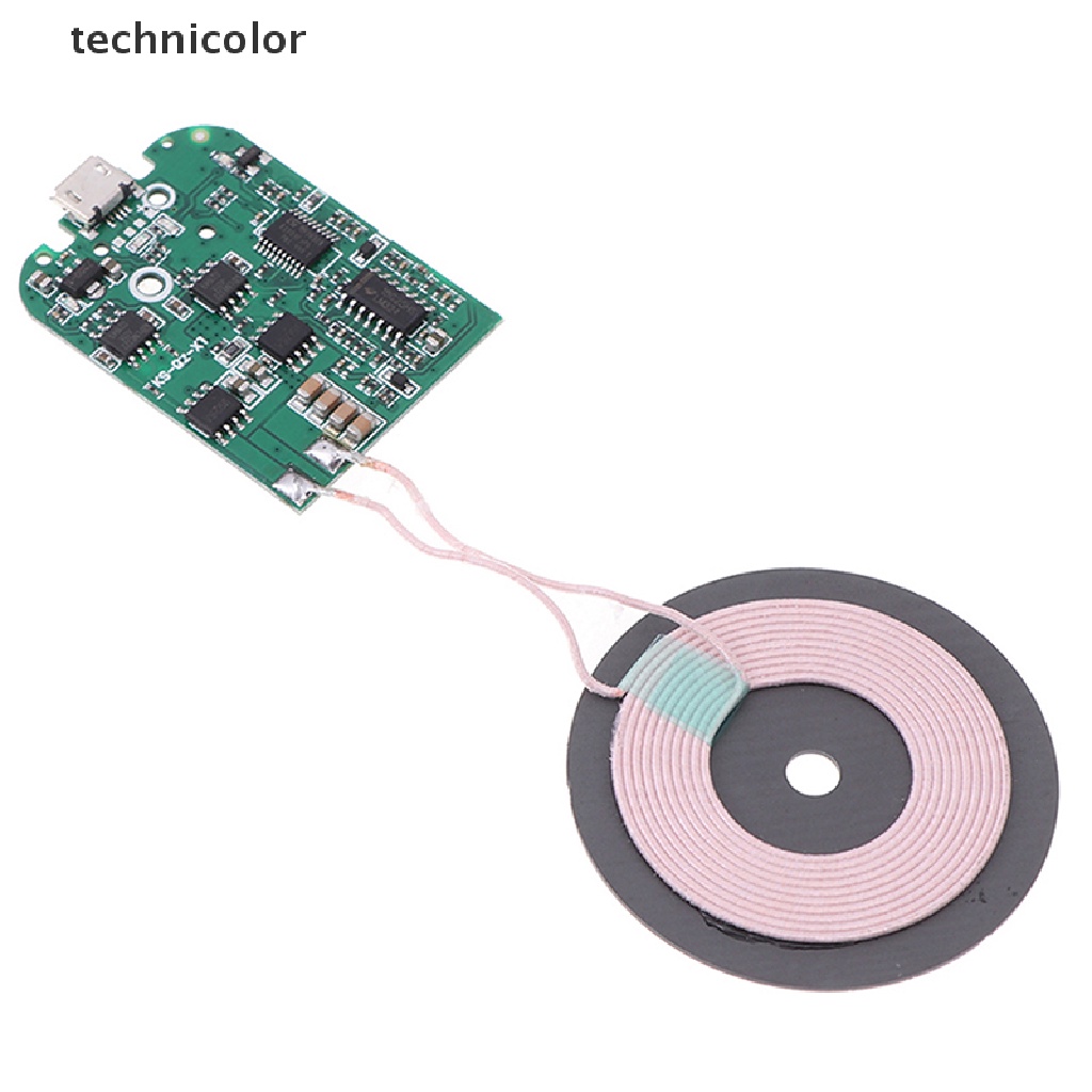 technicolor 1Pc 10W Qi Fast Wireless Charger PCBA Circuit Board Transmitter Module + Coil TYG