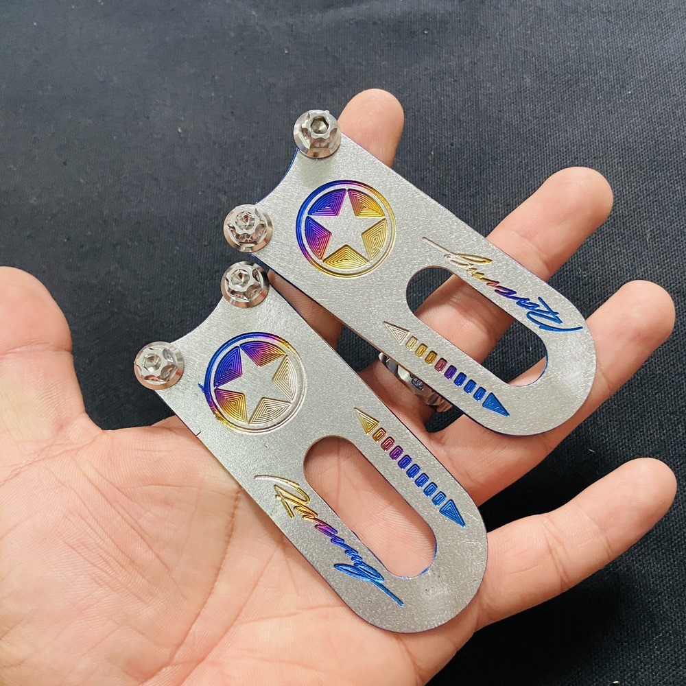 COMBO BỘ NẸP GẤP XE MÁY, BỘ NẸP PÁT KÉO SÊN XE MÁY TITAN VÀ 04 ỐC SALAYA 6LY DÀI 1 PHÂN TRANG TRÍ XE SIÊU CHẤT