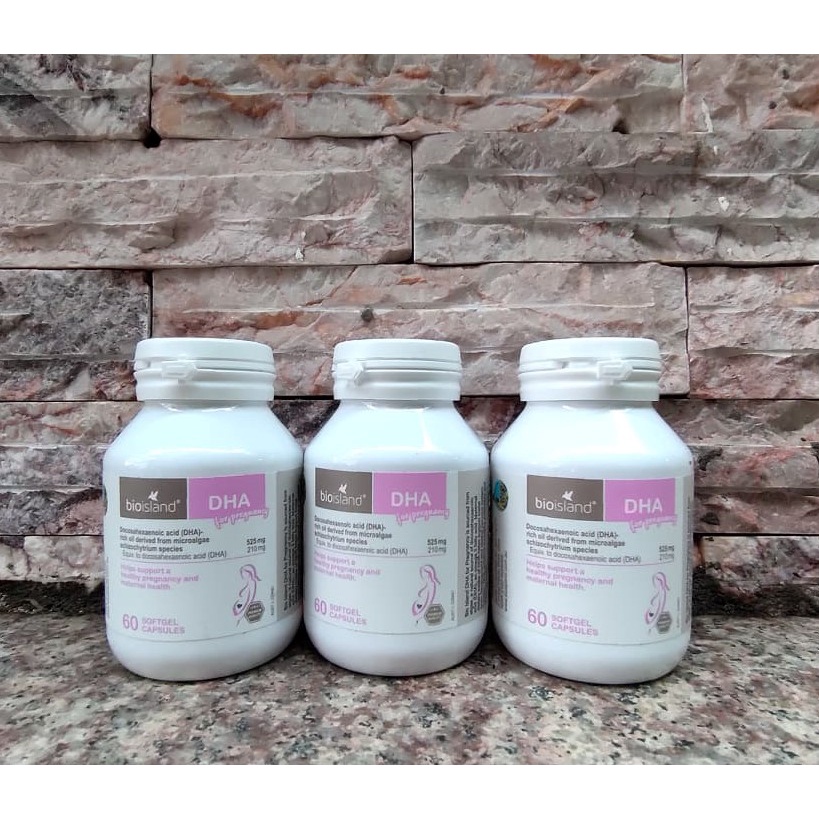 [Chính hãng Úc] DHA Bầu Bioisland 60 viên cho phụ nữ chuẩn bị mang thai, mẹ bầu và sau sinh Úc - Date mới