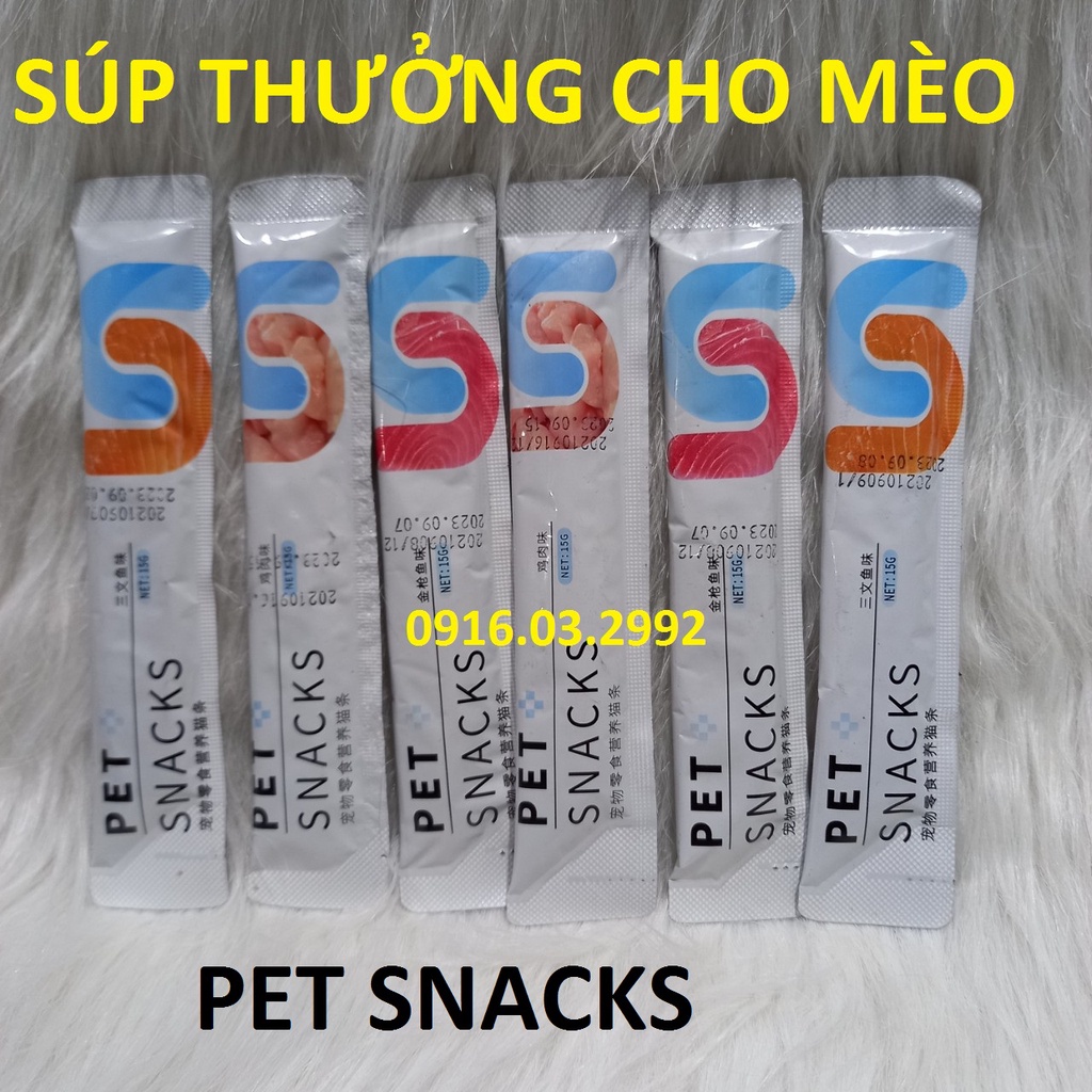 Súp thưởng Pet snacks, Súp thưởng cho mèo Pet Snack