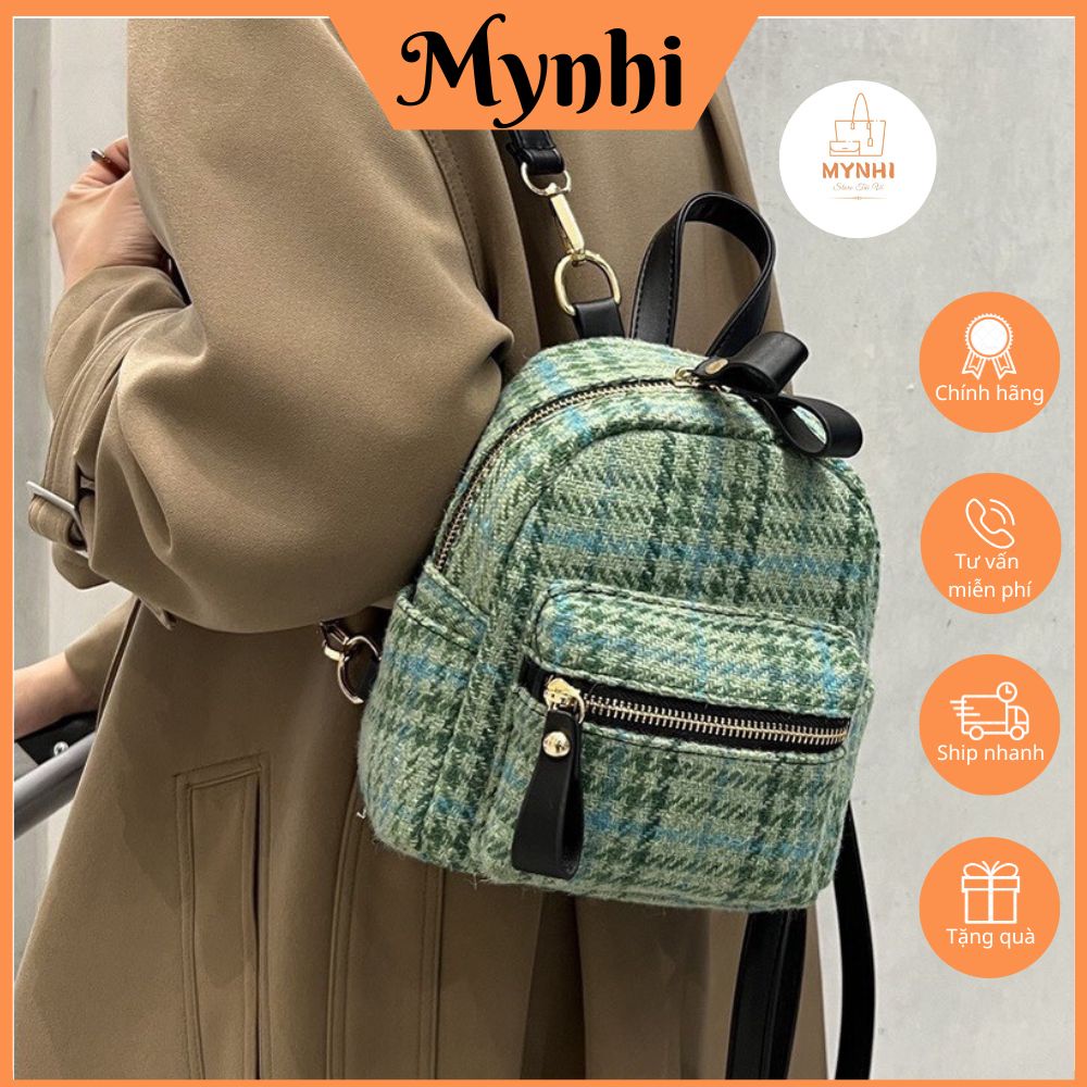 Balo mini thời trang balo nữ thời trang dễ thương có hình thật SMN334
