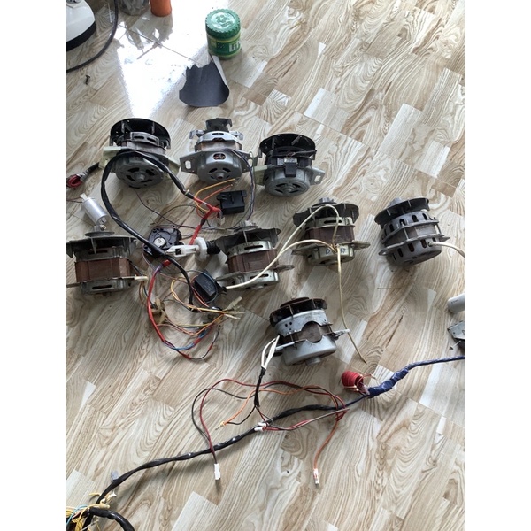 Mô tơ máy giặt dày các hãng sanyo-aqua, TOSHIBA,LG,SAMSUNG,PANASONIC  đã test CHẠY ÊM