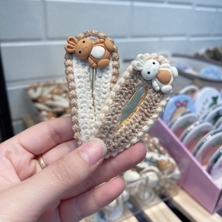 Kẹp tóc mái charm gấu tim - gocisocks