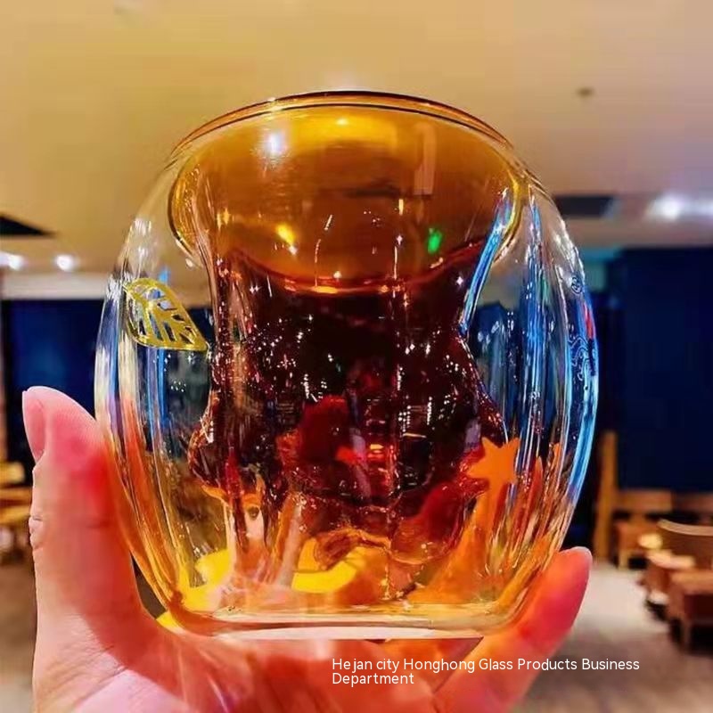 Cốc Thủy Tinh Uống Cà Phê Hình Chân Mèo Hoạt Hình Hai Lớp Chống Nổ Dễ Thương Làm Quà Tặng Sinh Nhật