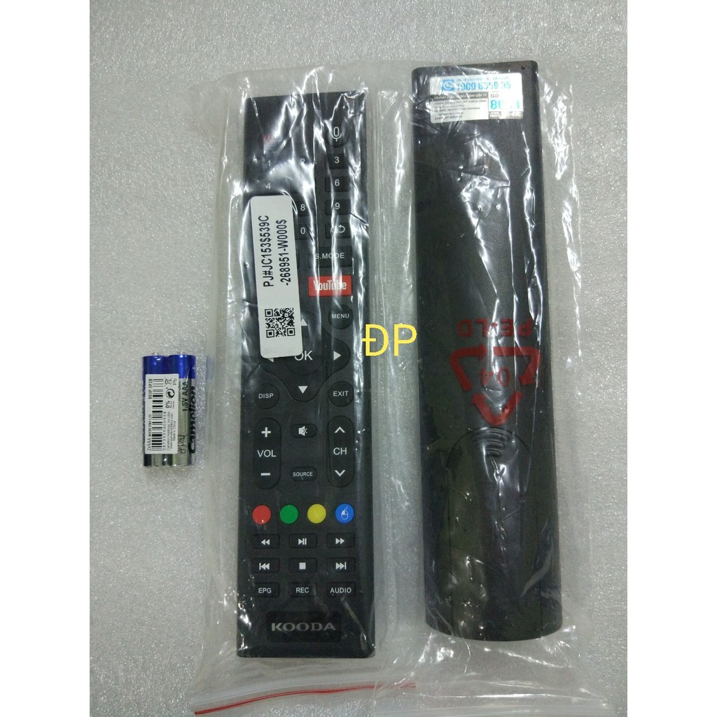 Điều KHiển Tivi Kooda 43in-K43S8 Hàng Chính Hãng Mới 100% )