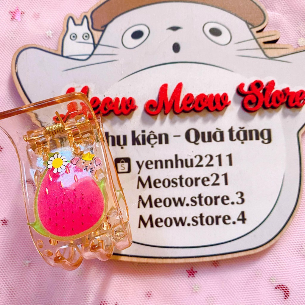 ❣️Ảnh MeowMeow❣️Kẹp Tóc Càng Cua 5R Hình Quả Bơ, Trái Cây - Kẹp Càng Cua❣️