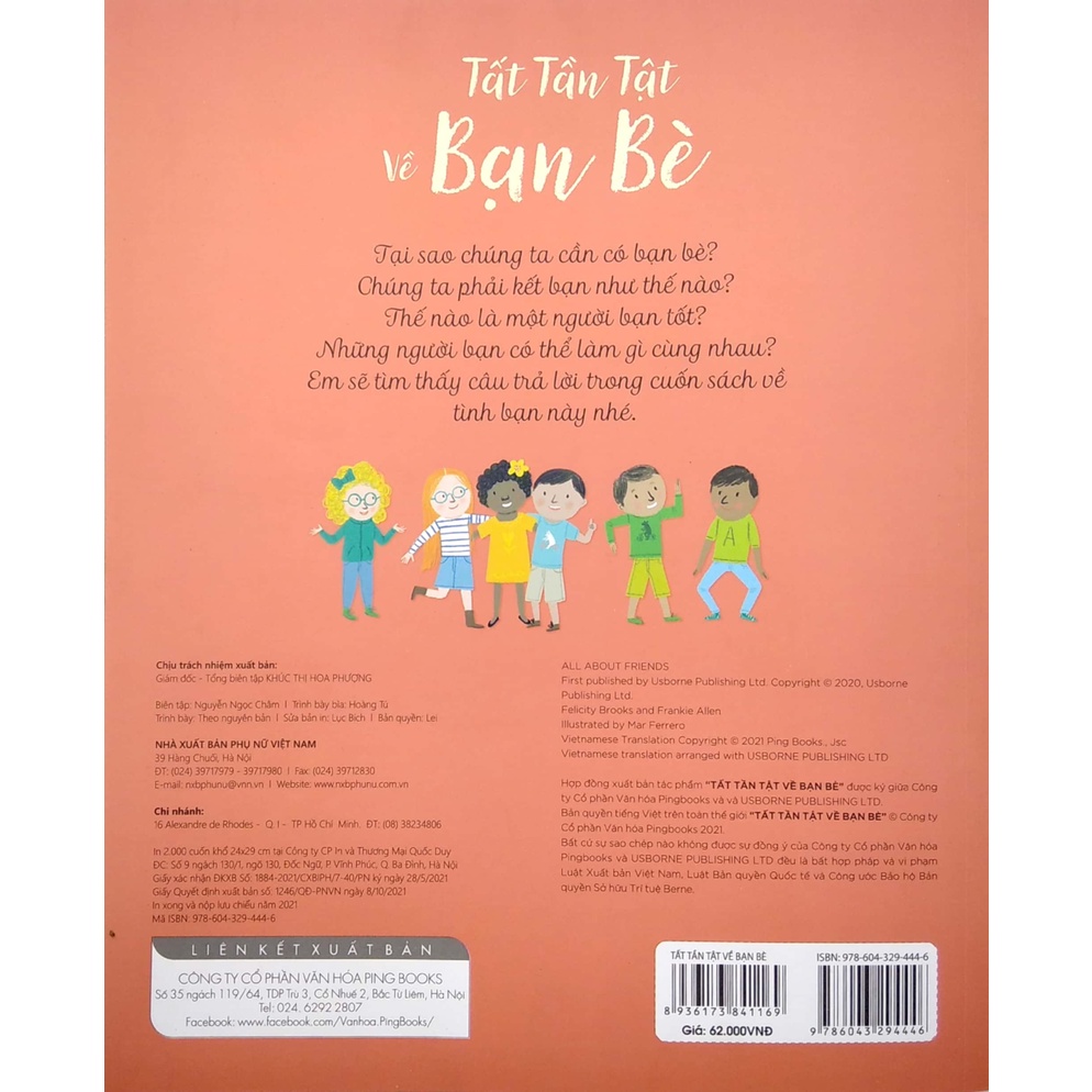 Sách - Tất Tần Tật Về Bạn Bè - All About Friends