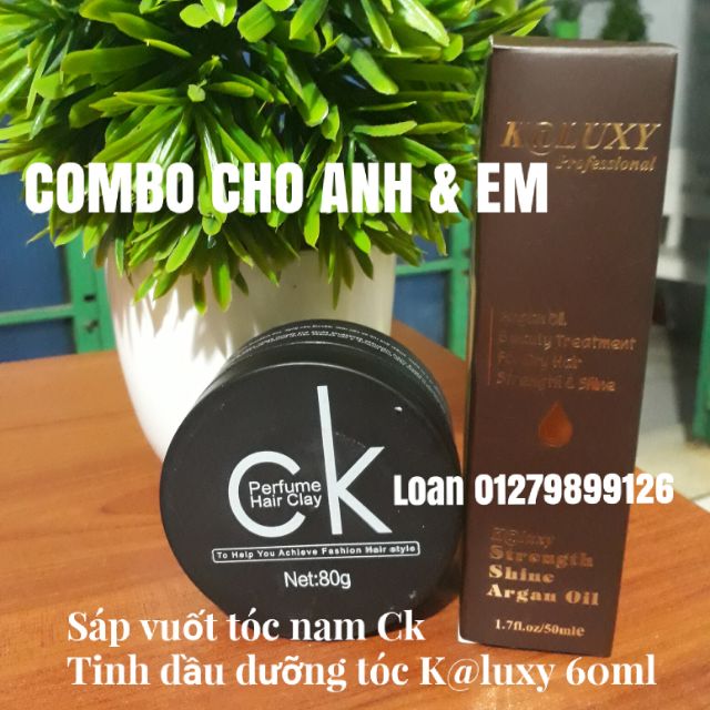 COMBO SÁP VUỐT TÓC NAM VÀ TINH DẦU DƯỠNG TÓC NỮ