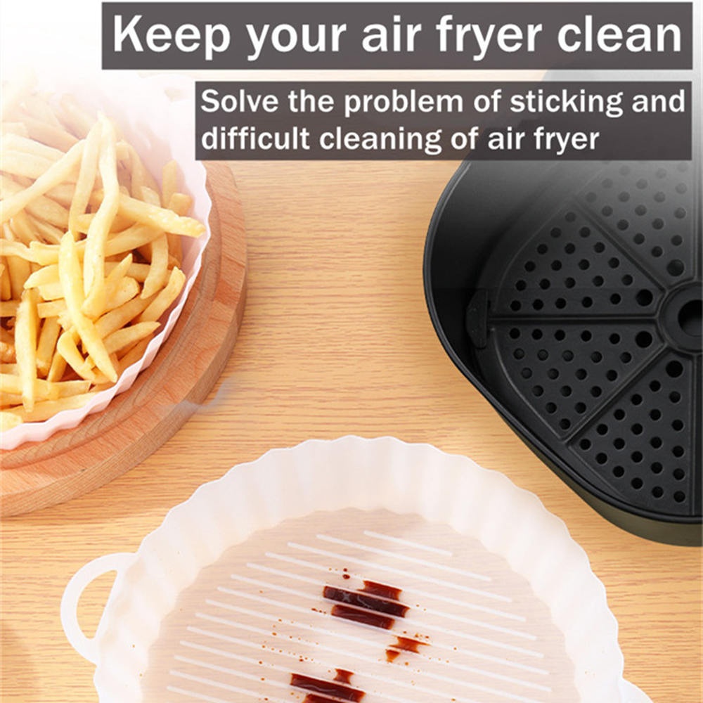 Nồi Chiên Không Dầu Chống Dính Bằng Silicone Sử Dụng Nhiều Lần Hình Tròn