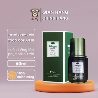 Hàng chính hãng] tinh dầu dưỡng tóc toco collagen, mềm, bóng tóc, 60ml