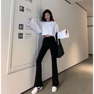 Quần ống loe chất thun mềm