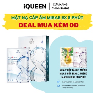 Mặt Nạ Cấp Ẩm Mirae Hộp 5 Miếng Cấp Ẩm Cấp Tốc EX 8 Phút - Aqua Cải Thiện Da Khô Mang Lại Làn Da Căng Sáng 20g/miếng
