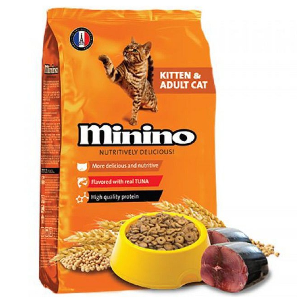 Hạt khô cho mèo mọi lứa tuổi Minino 480g - Lida Pet Shop