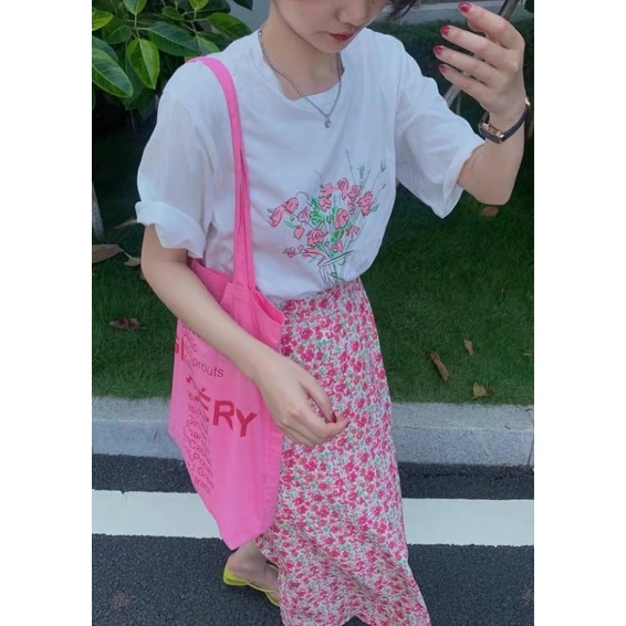Chân váy hoa nhí vintage dáng suông A Ulzzang style🌸 Cv6655 Hàng Quảng Châu