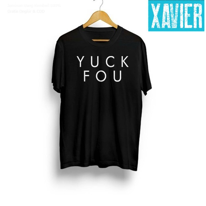 Áo Thun Màu Trơn In Chữ Distro Yuck Fou Fuck You 30S