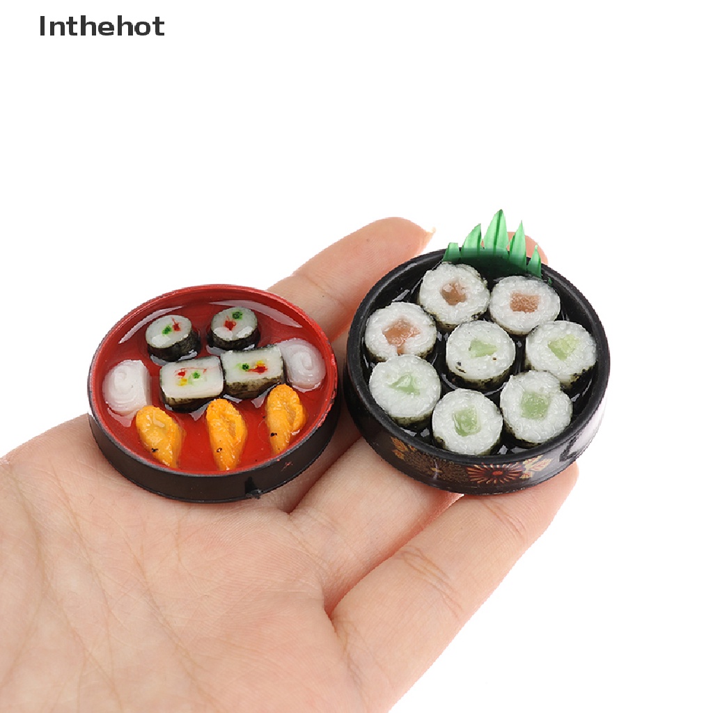 Mô Hình Hộp Cơm sushi mini Trang Trí Nhà Búp Bê