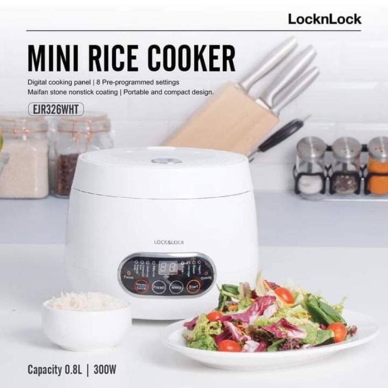 Nồi cơm điện Lock&amp;Lock EJR326WHT 0.8 lít