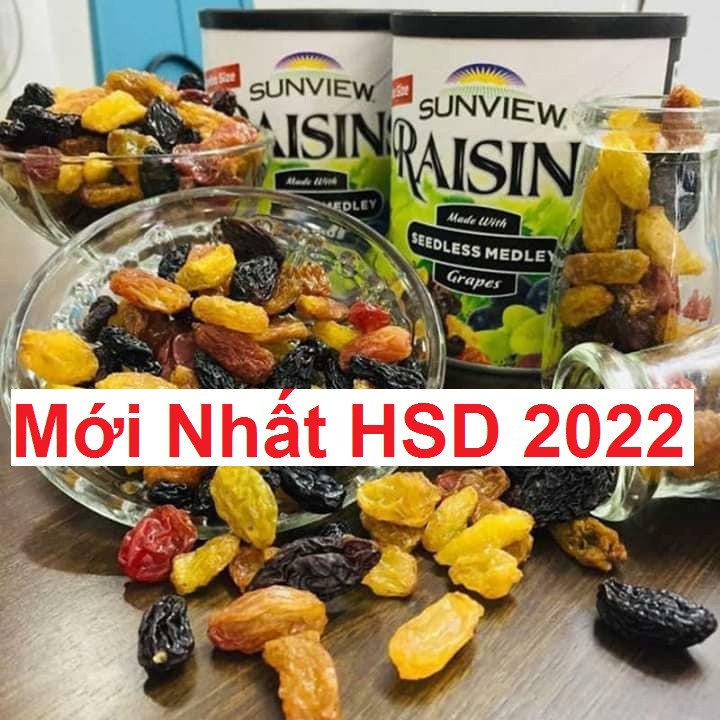 Nho Khô Mỹ Sunview Raisins Date 2022 💝FREESHIP💝 Nho Khô Raisins 425g HCM