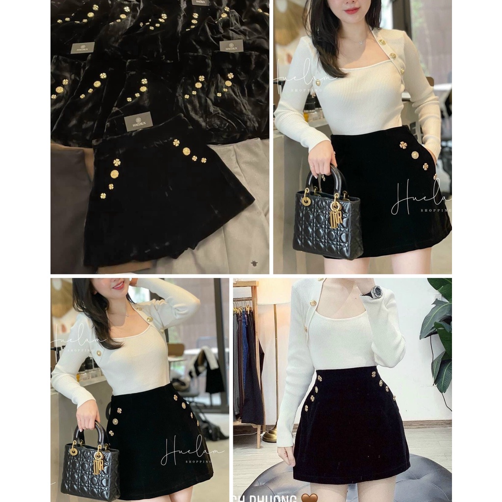 QUẦN GIẢ VÁY NHUNG TAG HUY HIỆU (S65-M69-L73) | BigBuy360 - bigbuy360.vn