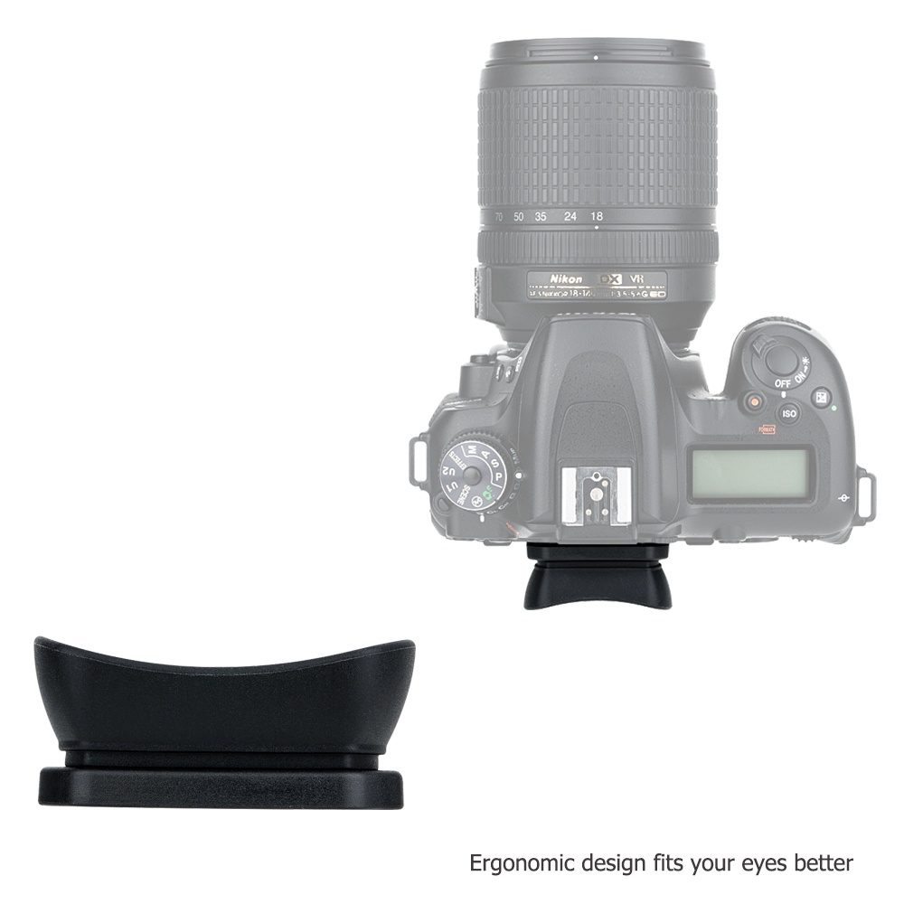 Kiwifotos Thị Kính Kính Ngắm Eyecup Silcone Dài Cho Máy Ảnh Nikon D3500 D3400 D3300 D3200 D3100 D3000 D7500 D7200 D7100 D7000 D5200 D5100 D5000 D750 D610 D600 D300s D300 D200 D100 D90 D80 D70s D70 D60 D50 F80 F65  F55 FM10