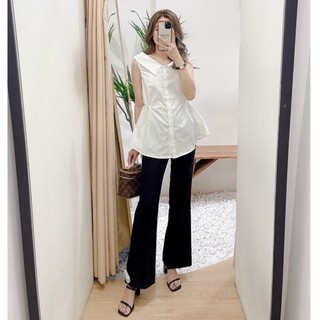 Áo cổ v nhún eo , Peace House Clothing